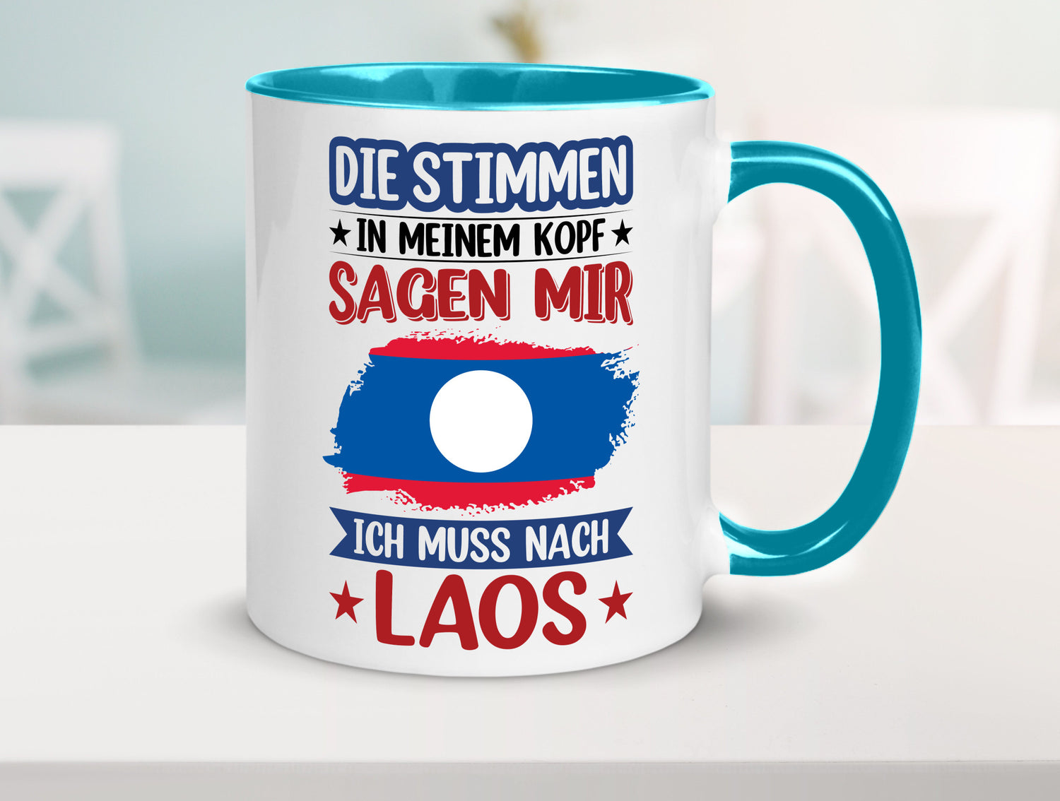 Laos | Urlaub Stimmen in meinem Kopf Traumland lustig Humor Geschenkidee