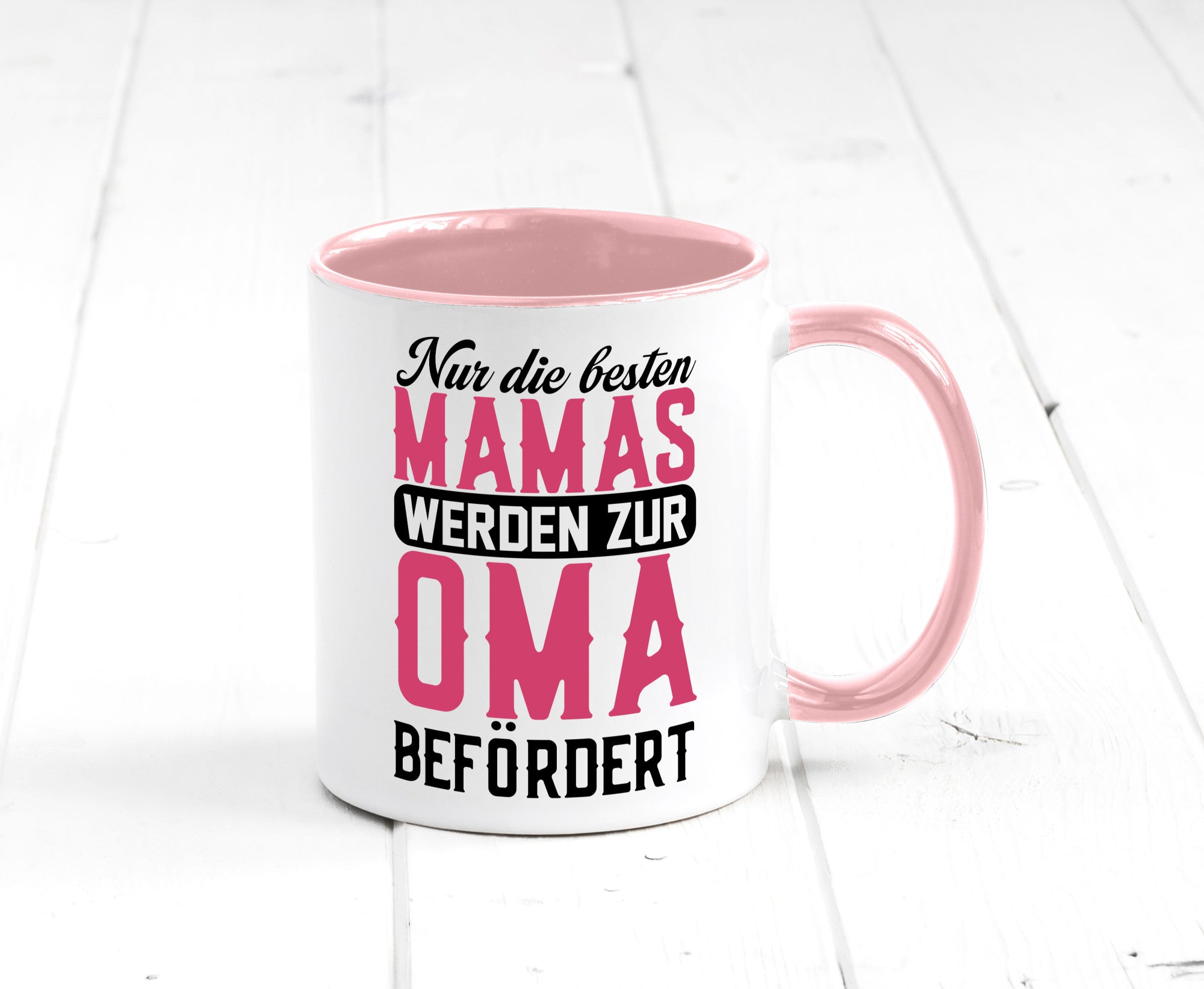 Beste Mama wird zur Oma befördert | Großmutter lustiger Spruch Geschenk Familie