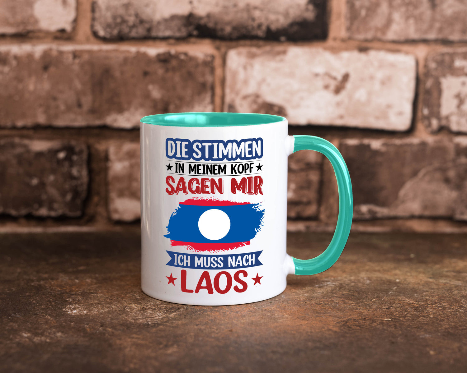 Laos | Urlaub Stimmen in meinem Kopf Traumland lustig Humor Geschenkidee
