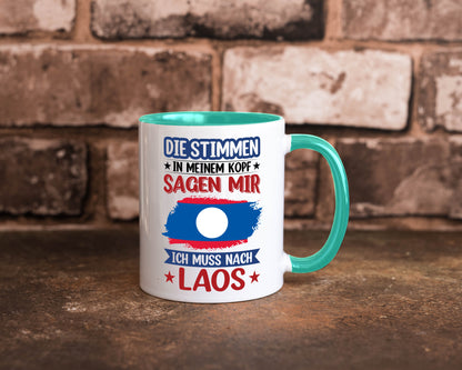 Laos | Urlaub Stimmen in meinem Kopf Traumland lustig Humor Geschenkidee