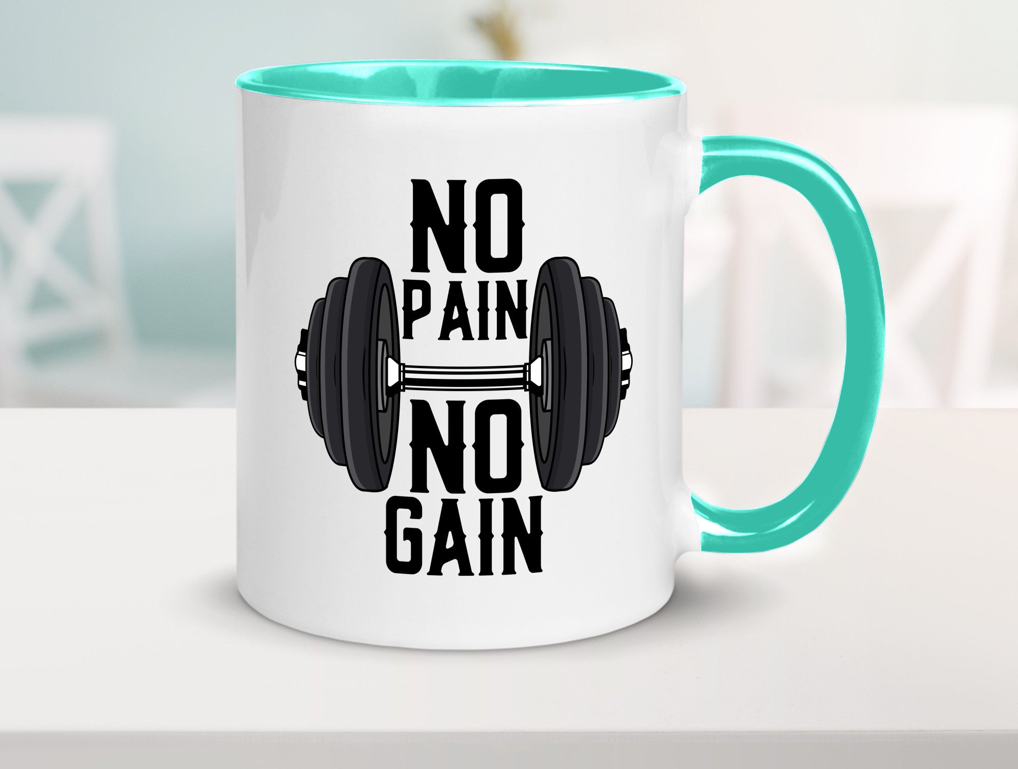 No Pain Gain | Training Motivation Fitness Pumpen lustig Humor Geschenkidee