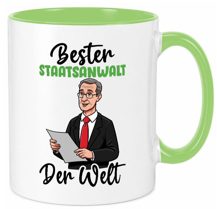 Bester Staatsanwalt | Anwalt Jurist v2 Geschenkidee Humor Tasse
