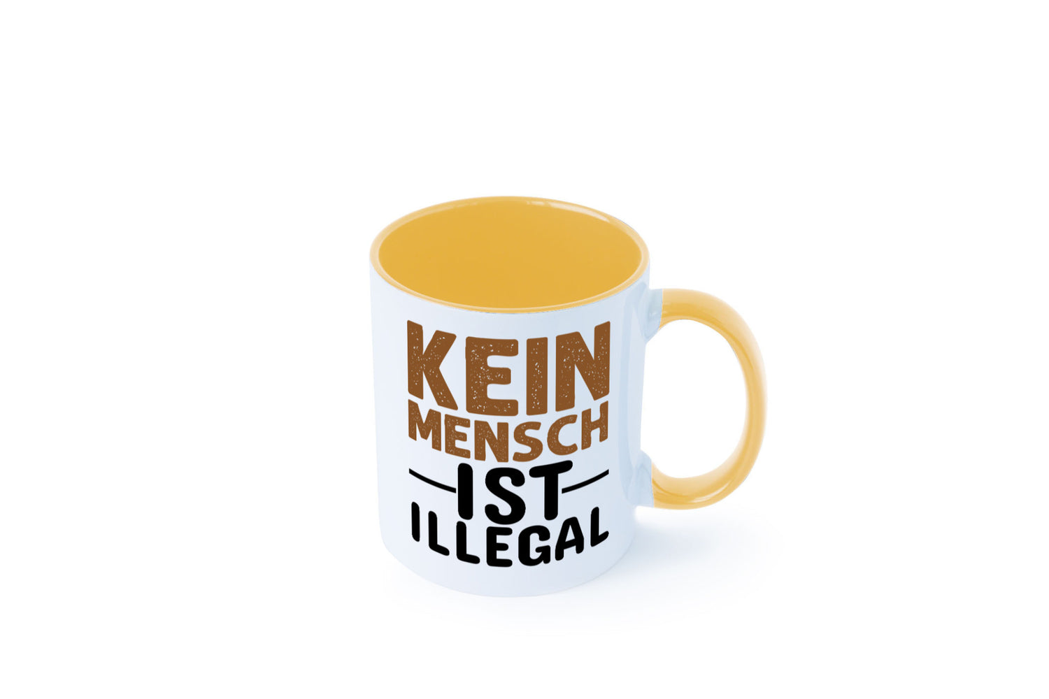 Kein Mensch ist illegal | Spruch Gleichberechtigung Humor Geschenkidee Tasse