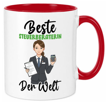 Beste Steuerberaterin | Steuer Beratung v2 Geschenkidee Humor Tasse