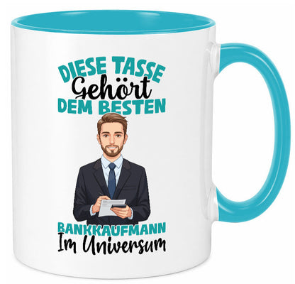 Im Universum: Bankkaufmann | Kaufmann Bank Kaufleute Geschenkidee Humor Tasse