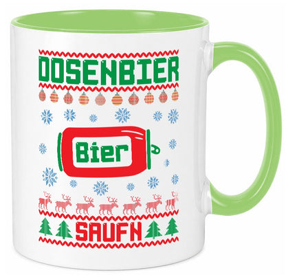 Dosenbier Saufn | Ugly Christmas Weihnachten Humor Geschenkidee Tasse