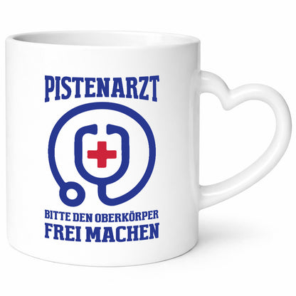 Pistenarzt, Oberkörper frei machen | Stethoskop lustiger Spruch Geschenk Humor