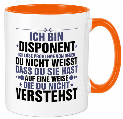 Löse Probleme: Disponent | Zuteiler v2 Humor Geschenkidee Tasse