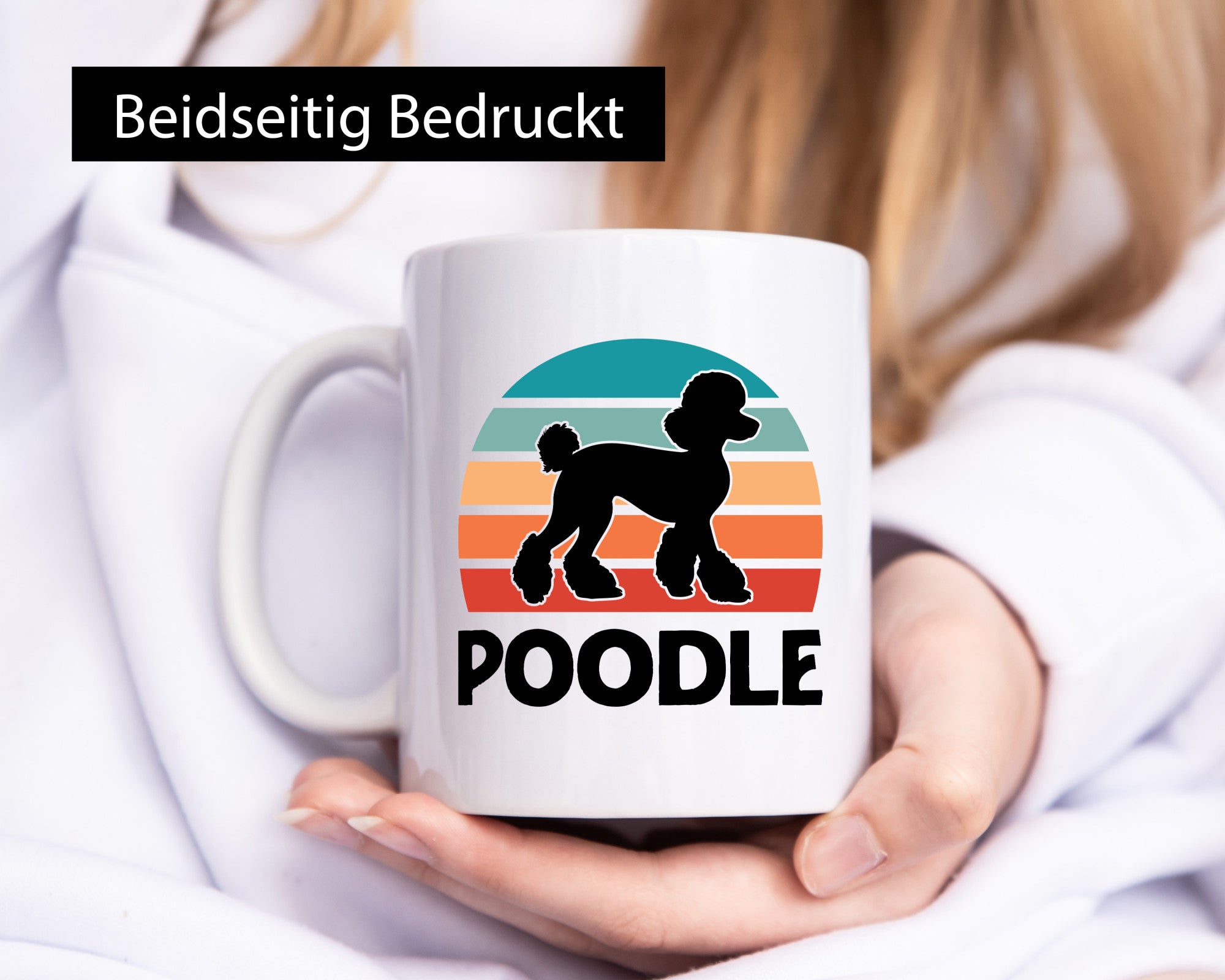 Poodle Vintage | Sunset Hundeliebhaber lustiger Spruch Geschenk Tierliebhaber