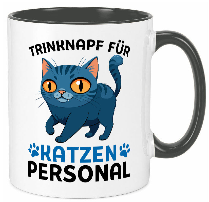 Katzen Personal | Katzenbesitzer Tasse Katze Humor vl2 Tierliebhaber