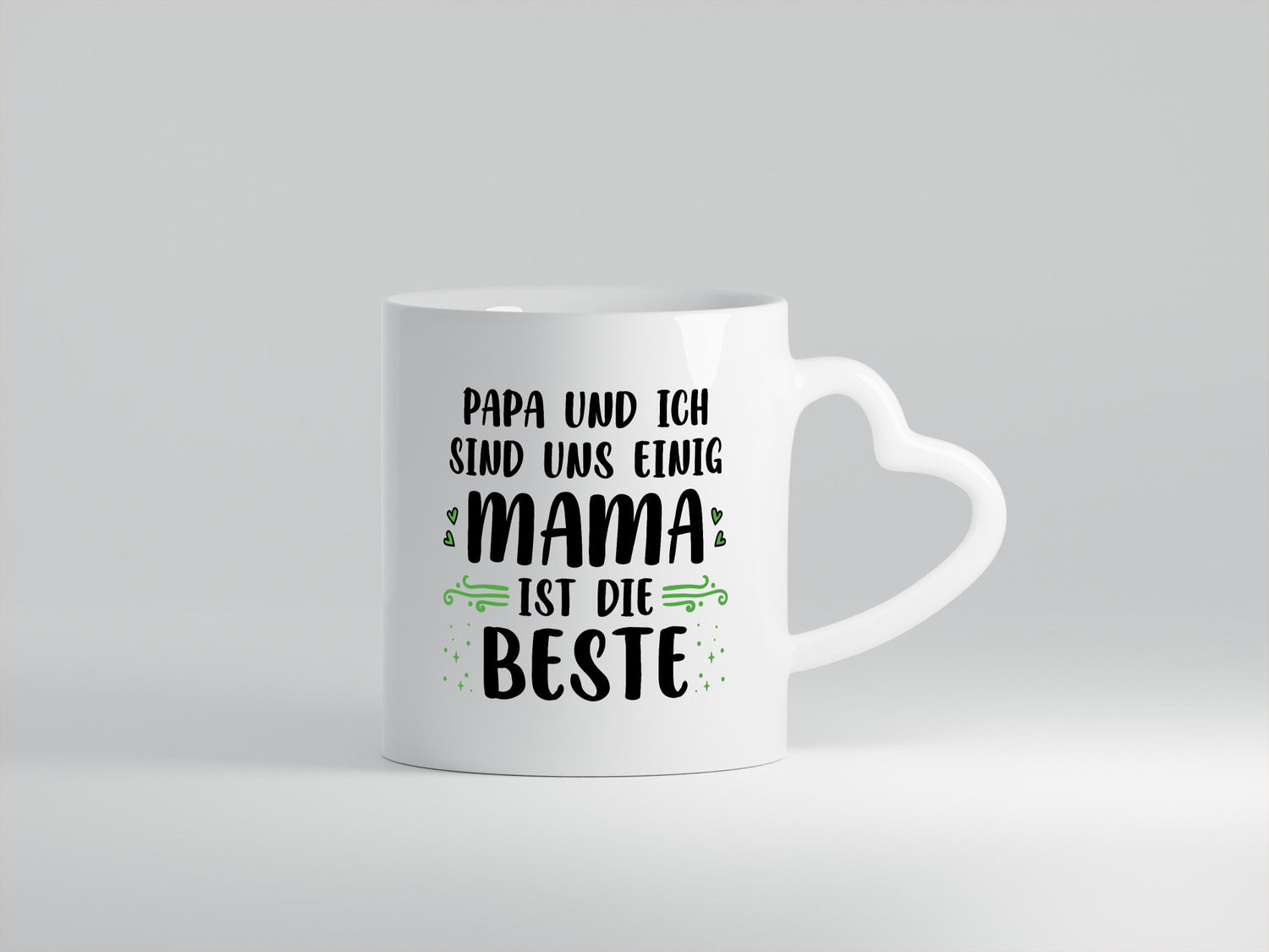 Papa und ich sind uns einige Mama ist die beste | Muttertag Geschenk Familie