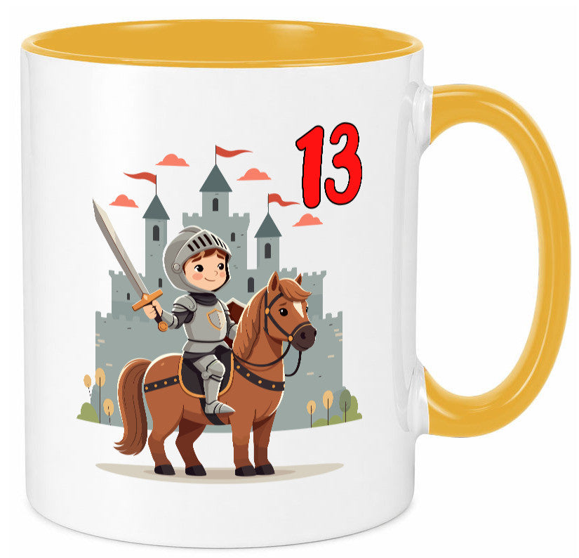 13. Geburtstag | 13 Jahre Ritter Junge Schloss Geschenkidee Humor Tasse
