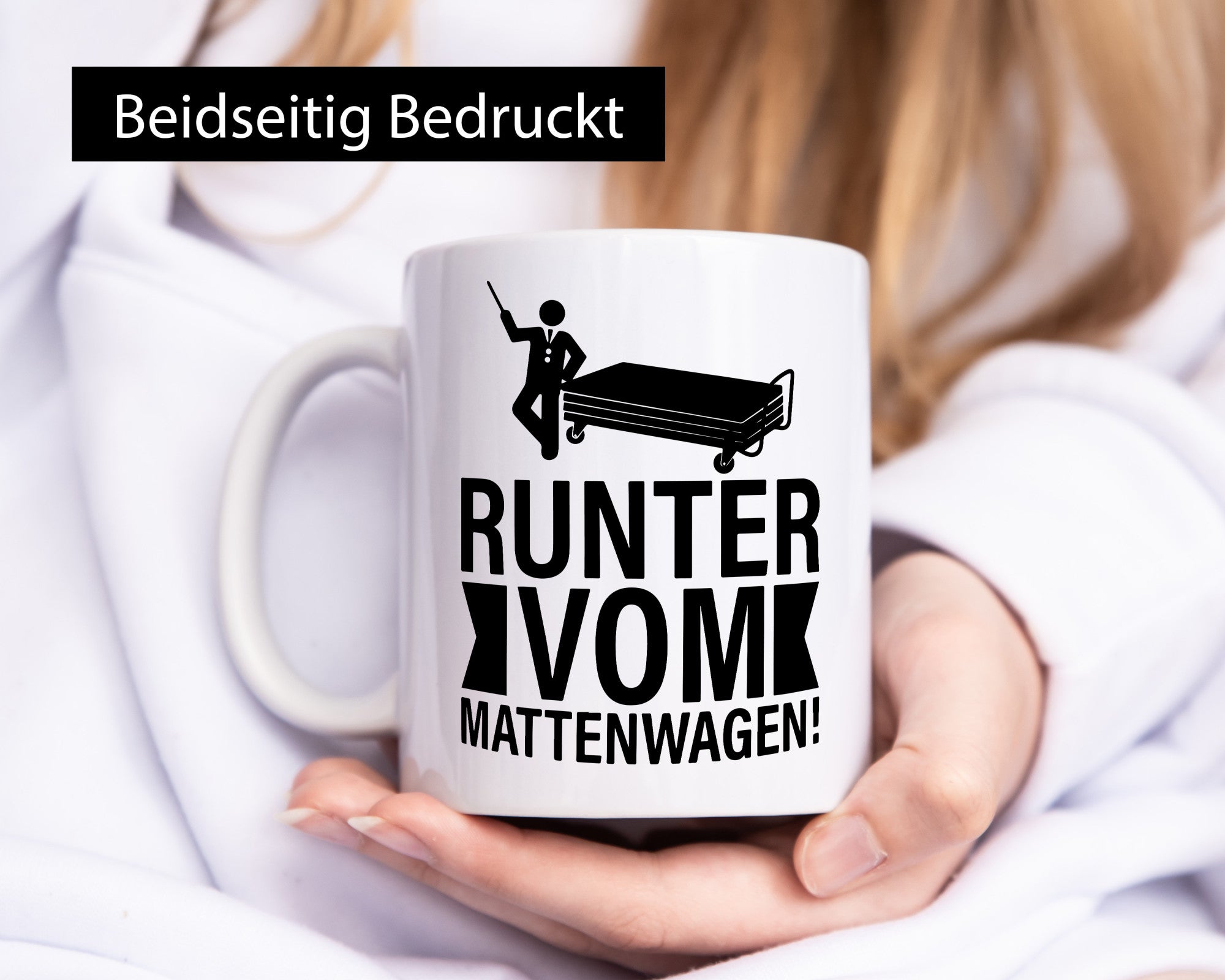 Runter vom Mattenwagen | Arbeit lustiger Spruch Geschenk Kollegen Büro Tasse