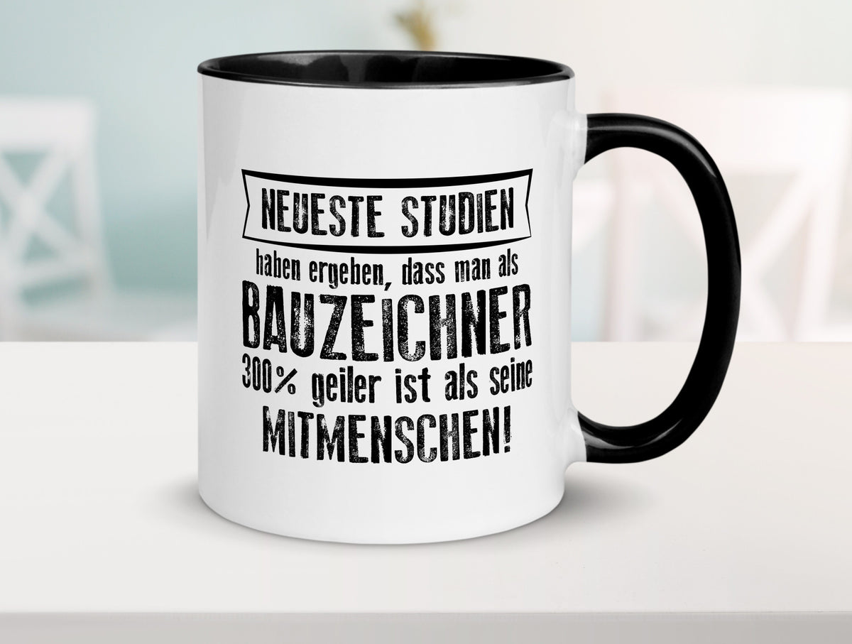 Neuste Studien: Bauzeichner | Zeichner Humor Geschenkidee Tasse