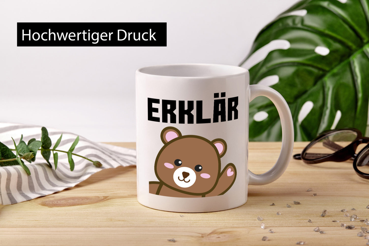 Erklär Bär | süße Tasse lustiger Spruch Lehrer Geschenk Humor Geschenkidee