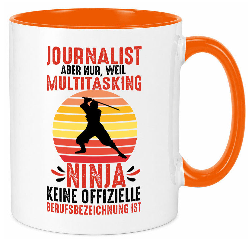 Journalist weil Multitasking Ninja kein Beruf ist Geschenk Arbeit Kollegen Büro