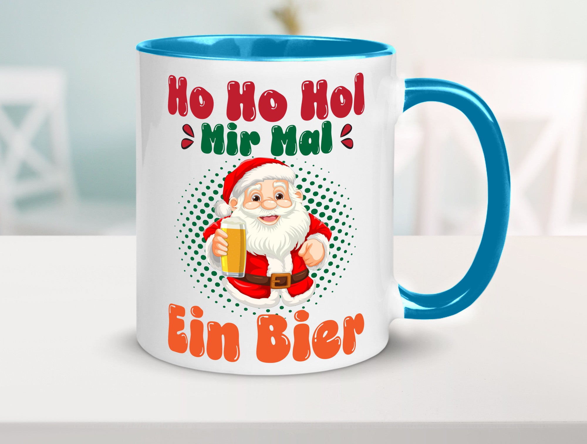 Ho mir mal ein Bier | Ugly Christmas Trinken v2 Geschenkidee Humor Tasse