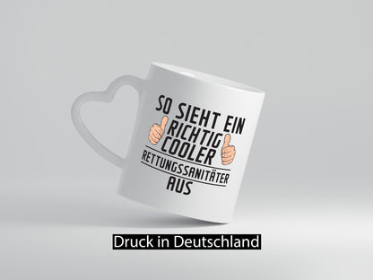 Richtig Cooler Rettungssanitäter | Sanitäter Humor Geschenkidee Tasse