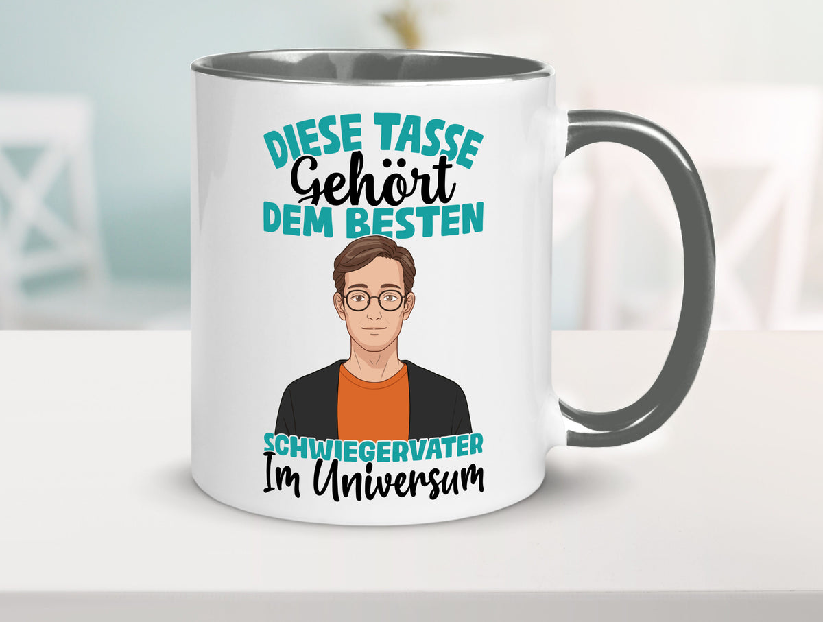 Im Universum: Schwiegervater |Schwiegersohn | Beziehung Geschenkidee Familie Tasse