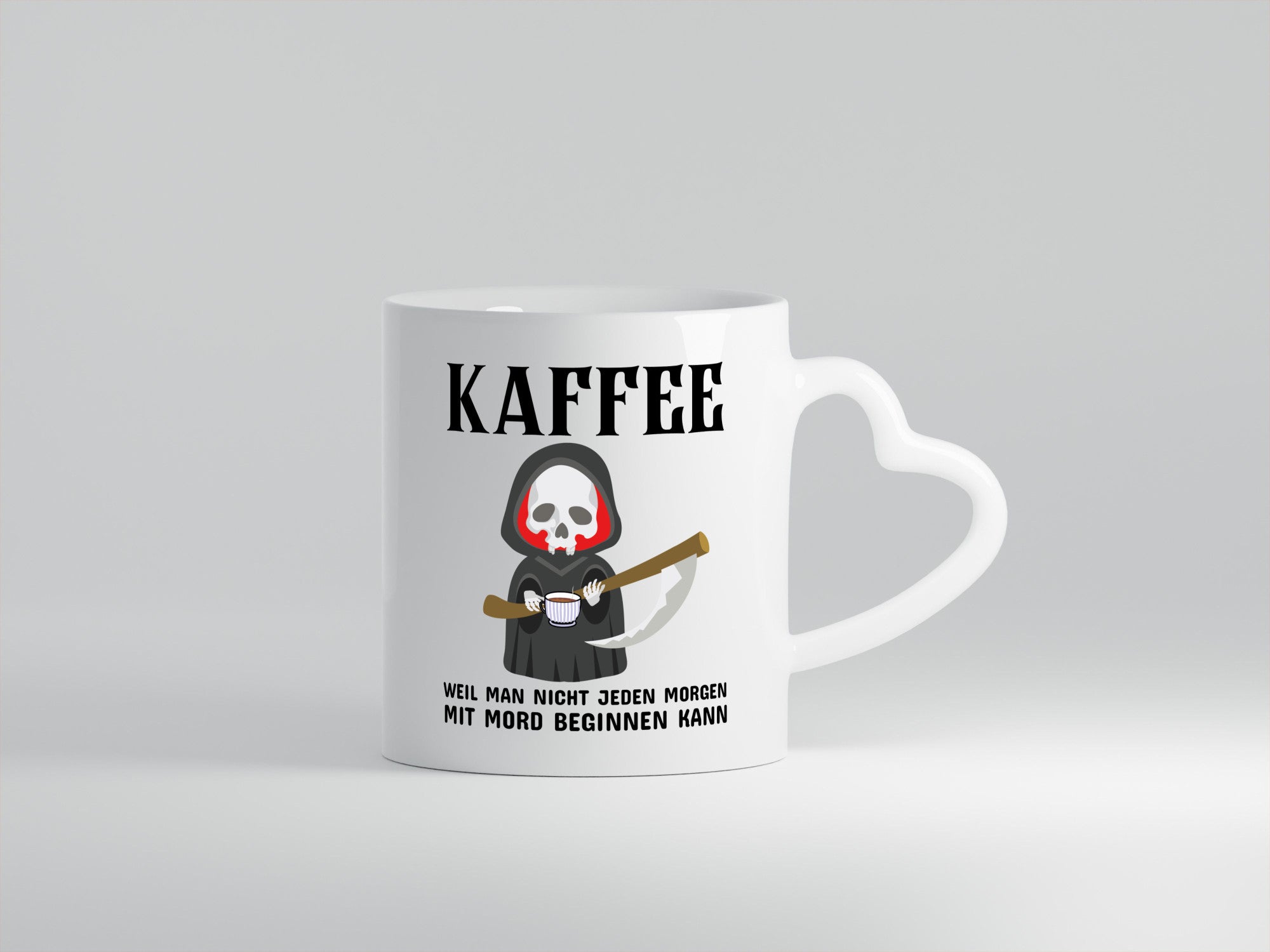 Morgen kann nicht immer mit mord beginnen lustig Humor Geschenkidee Geschenk