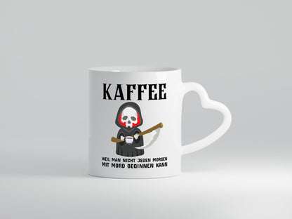 Morgen kann nicht immer mit mord beginnen lustig Humor Geschenkidee Geschenk