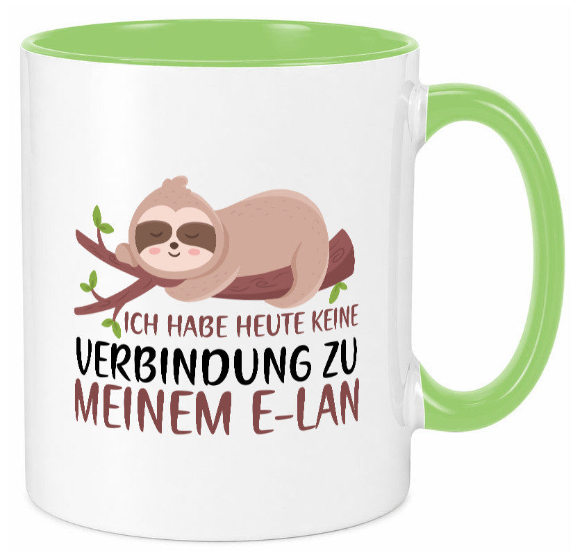 Verbindung zum Elan | WLAN Faultier Faulpelz Laufband Humor Tierliebhaber