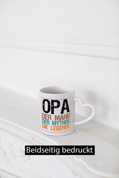 Opa, Mann, Mythos, Legende Humor Familie Geschenkidee Tasse