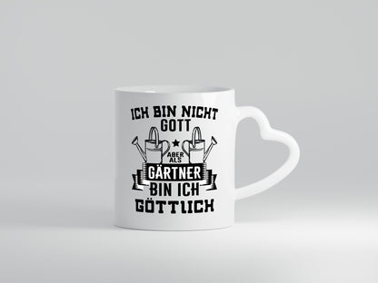 Ich bin nicht Gott Gärtner sind aber Göttlich | Geschenk Humor Geschenkidee