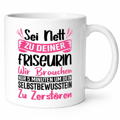 Sei nett zu deiner Friseurin | Barbershop Haareschneiden Geschenkidee Humor