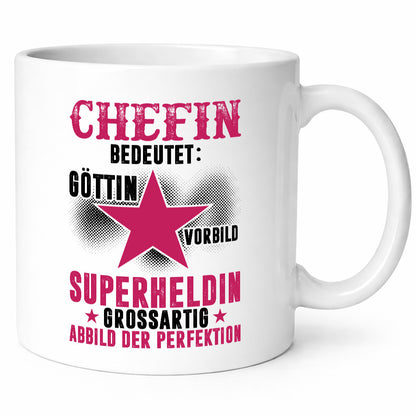 Bedeutung von Chefin | Führungskraft Vorgesetzte Geschenk Arbeit Kollegen Büro