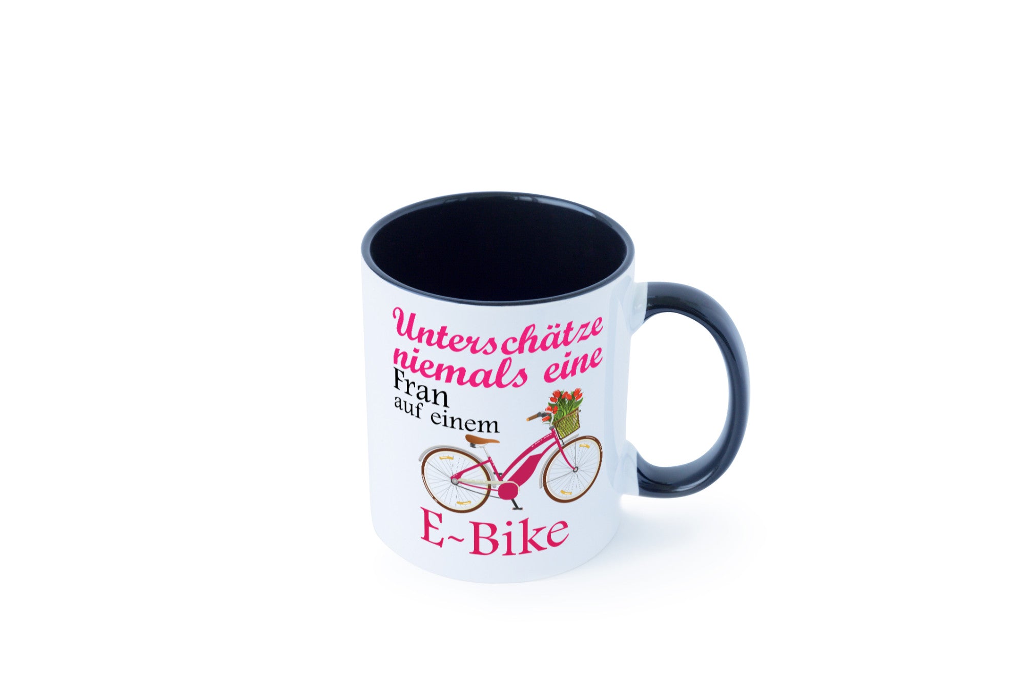 Unterschätze niemals eine Frau | E-Bike Sport Rad fahren lustig Humor