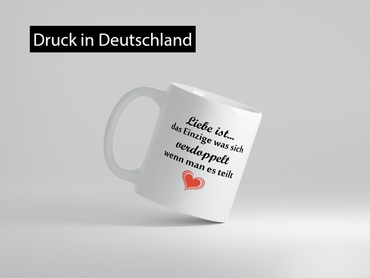 Liebe ist das einzigste was sich Verdoppelt | Paar lustiger Spruch Geschenk