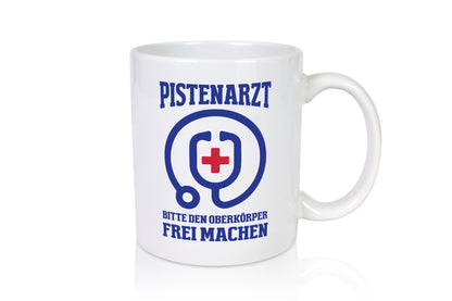 Pistenarzt, Oberkörper frei machen | Stethoskop lustiger Spruch Geschenk Humor
