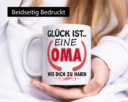 Beste Oma der Welt lustiger Spruch Geschenk Familie Geschenkidee Tasse