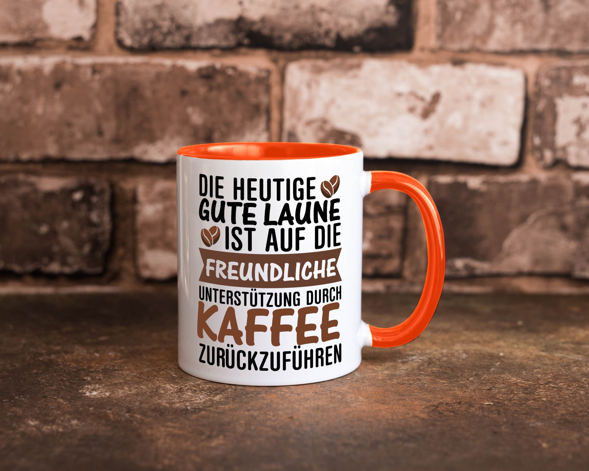 Unterstützung durch Kaffee | Kaffeliebhaber gute Laune Geschenk Humor