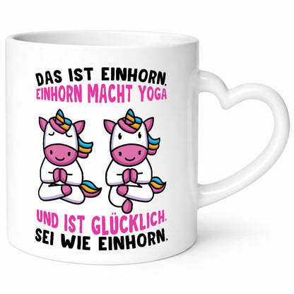 Einhorn Yoga | Yogalehrer Tasse Guru Entspannung Humor Geschenkidee