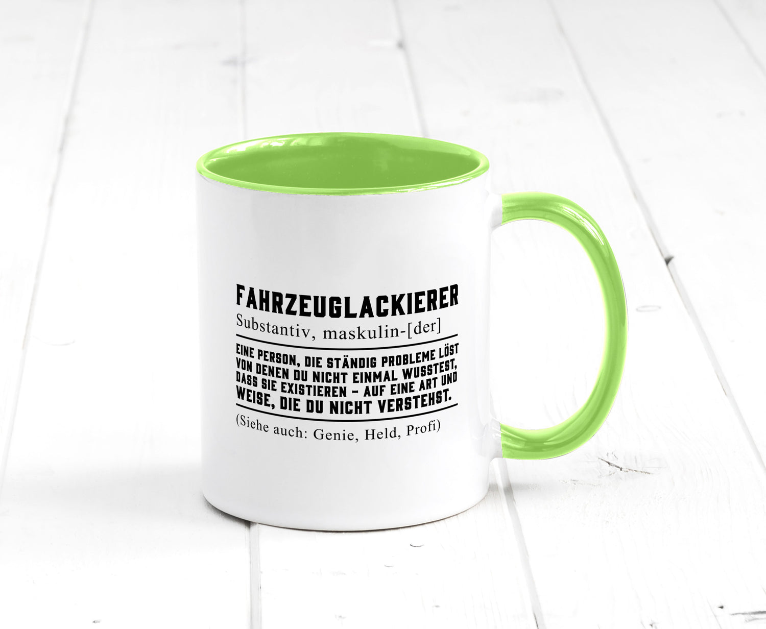Fahrzeuglackierer | Definition Lackierer Autolackierer Humor Geschenkidee Tasse