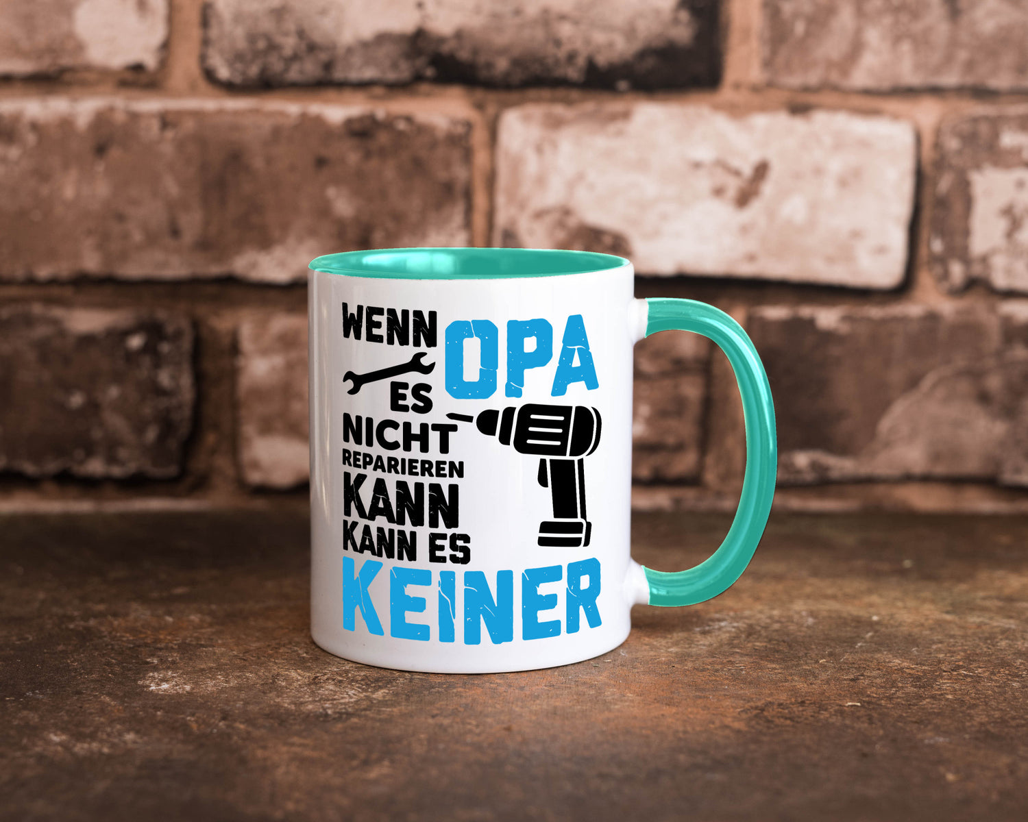 Wenn opa es nicht Reparieren kann | für alles Geschenkidee Familie Humor Tasse