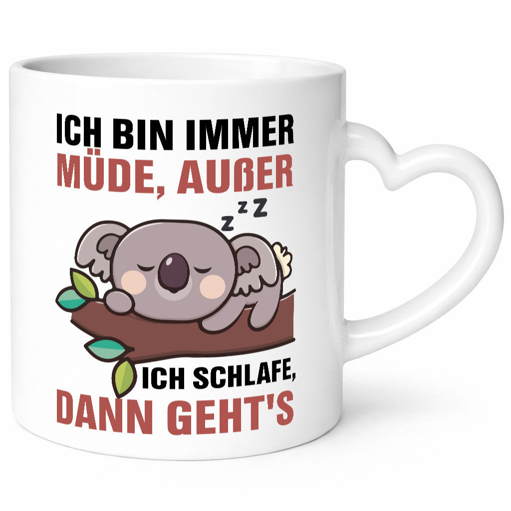 Ich bin immer müde | Schlafmütze Koala Comic Schlafen v2 Geschenk Humor