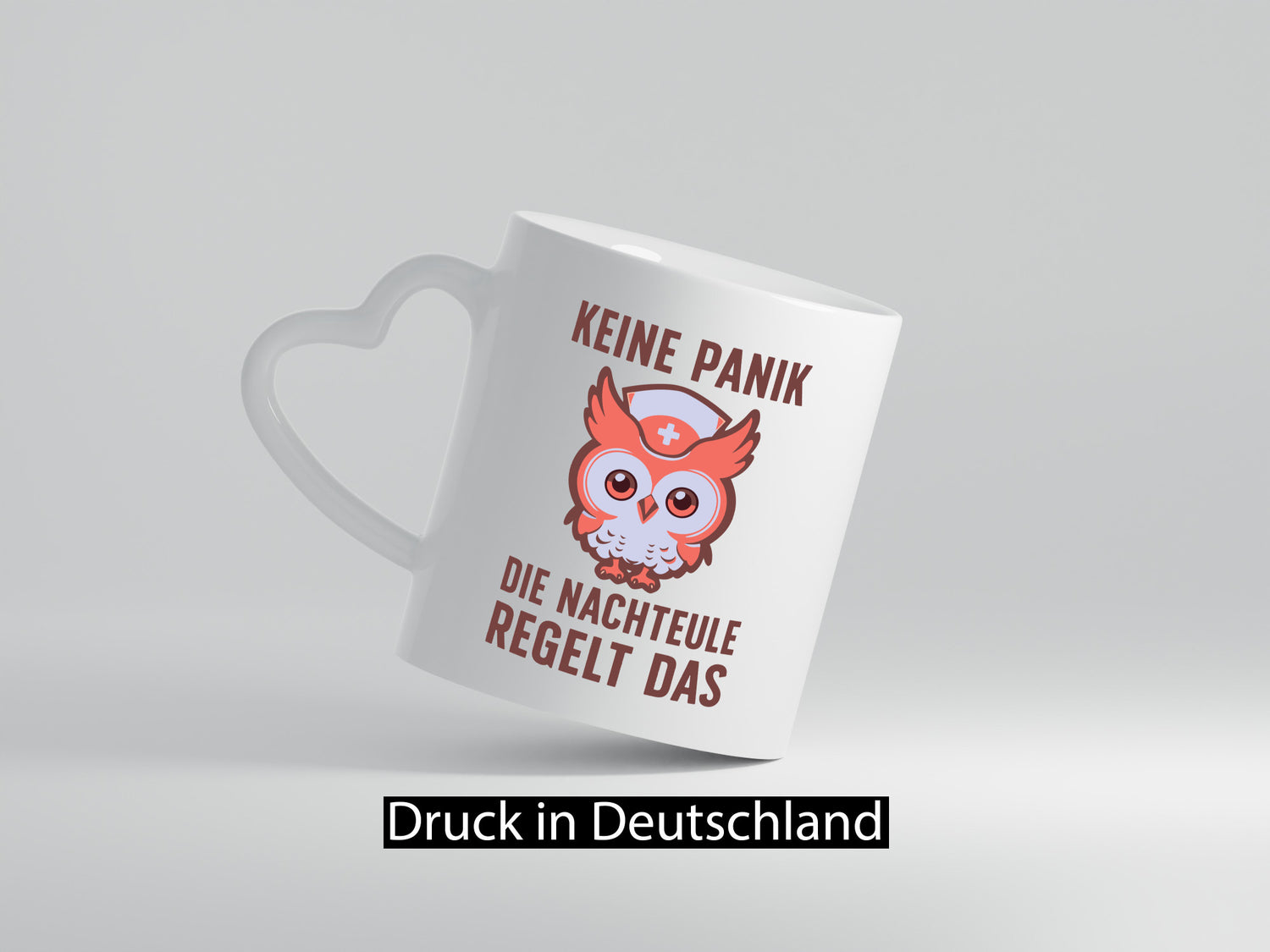 Keine Panik, Nachteule regelt das | Eule Schwesternhaube lustiger Spruch