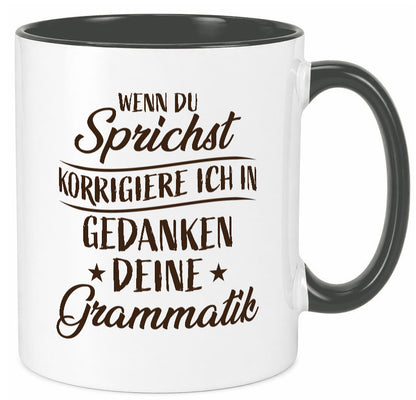 Grammatik korrigieren während du sprichst | Sterne lustig Humor Geschenkidee