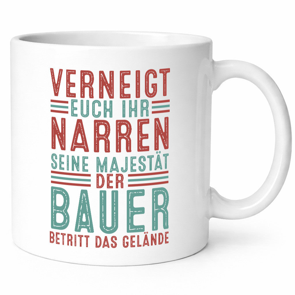 Verneigt euch: Bauer | Bauernhof Landwirtschaft v2 lustig Humor Geschenkidee