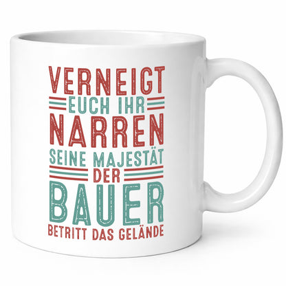 Verneigt euch: Bauer | Bauernhof Landwirtschaft v2 lustig Humor Geschenkidee