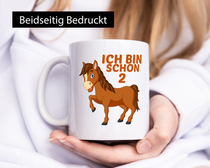 2. geburtstag | Ich bin schon 2 Pferde Pony lustiger Spruch Geschenk