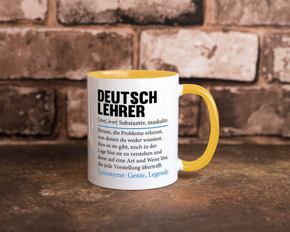 Deutschlehrer Spruch | Lehrer Schule Humor lustig Geschenkidee Geschenk Tasse