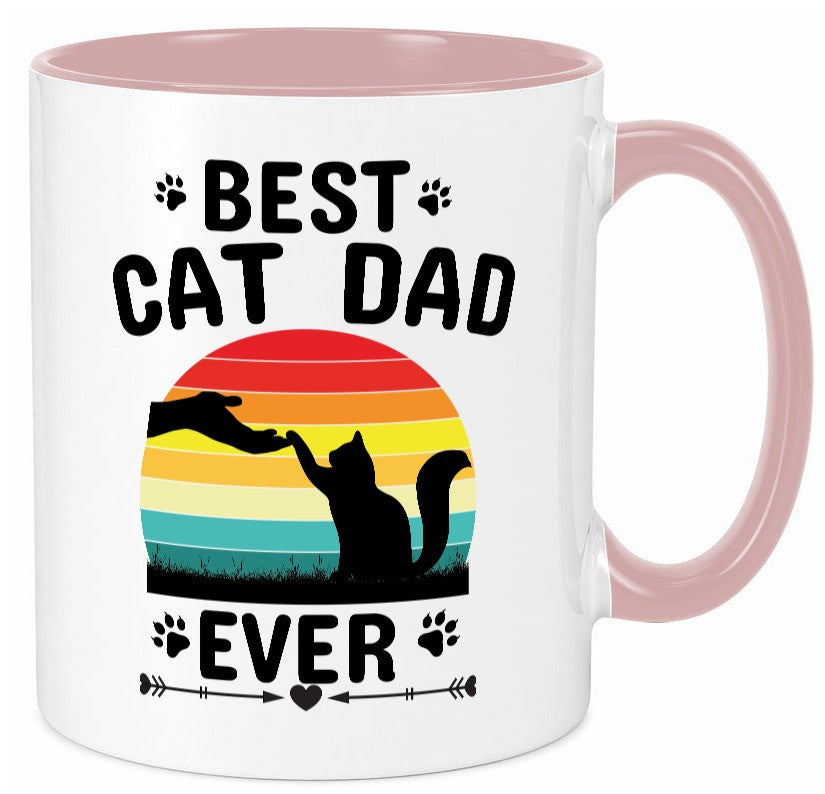 Best Cat Dad Ever lustiger Spruch Geschenk Humor Geschenkidee Tasse