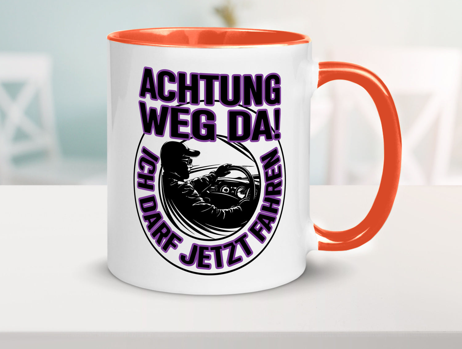 Achtung weg da ich darf jetzt Fahren | Führerschein lustig Humor Geschenkidee