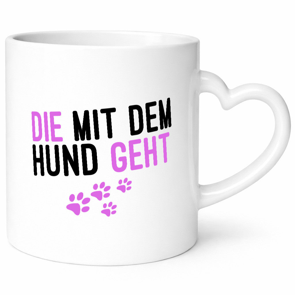 Die mit dem Hund geht | Hundeliebhaber Pfoten Tierliebe Geschenk Tierliebhaber