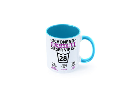 28 Geburtstag | schonend behandeln Jahre Humor Geschenkidee Tasse