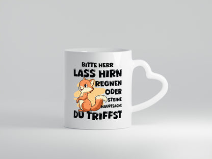 Bitte lass Hirn Regnen | Dumme Menschen Einhorn Geschenkidee Humor Tasse
